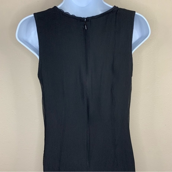Size 6 Silk Isabella Bird Black Sleeveless Dress Event Party Cocktail Small - Picture 9 of 10